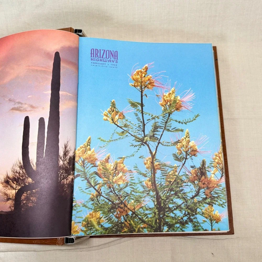 Vintage Arizona Highways Magazine Binder Display Book Southwestern Photography